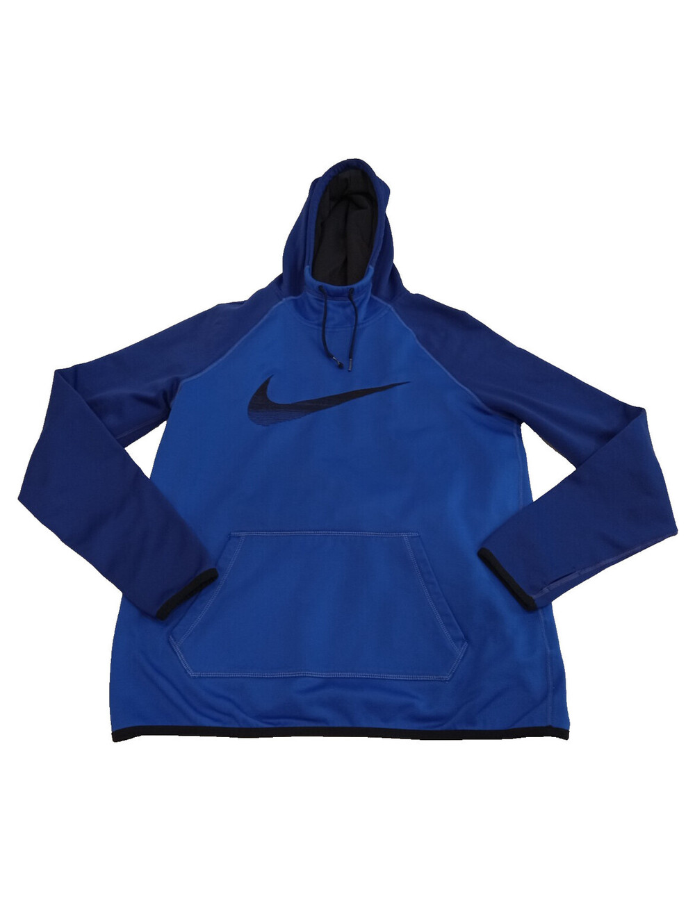 Nike Therma-FIT Hoodie Womens Medium Blue Gradient Black Swoosh Pullover M
